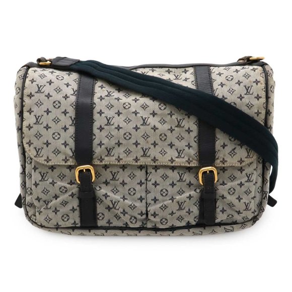 LOUIS VUITTON Monogram Mini Sac Maman Shoulder Bag, Mother's Blue, M42350 - Picture 1 of 10